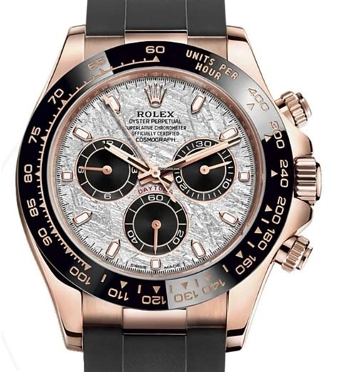 rolex daytona rose gold meteorite for sale|rolex daytona meteorite yellow gold.